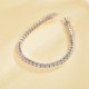 925 Silver CZ Set Tennis Bracelet 4.0mm