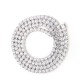 925 Silver CZ Set Tennis Necklace 6.0mm 17 Inch