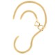 925 Silver Ear Cuff 14ct Gold Plated