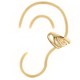 925 Silver Ear Cuff 14ct Gold Plated