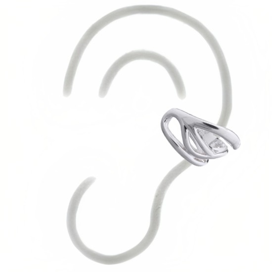 925 Silver Ear Cuff 14ct Gold Plated