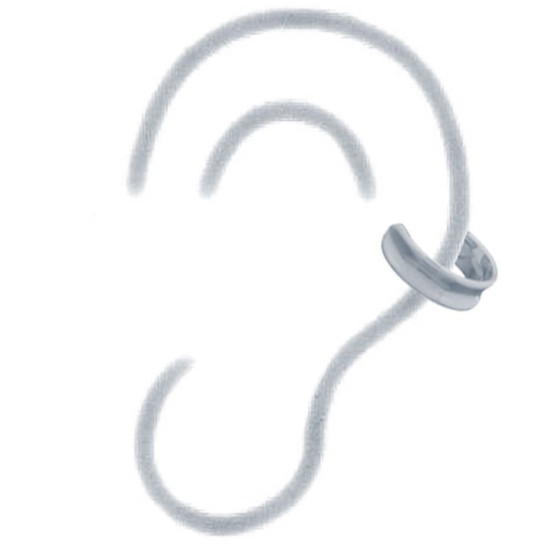 925 Silver Ear Cuff - Silver Plating