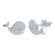925 Silver Dolphin Stud Earrings