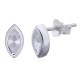 925 Silver Marquise CZ Set Stud Earrings