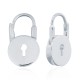 925 Silver Love Padlock Earrings