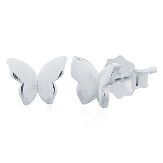 925 Silver Butterfly Stud Earrings