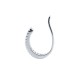 925 Silver Rhodium Plated CZ Set Earrings
