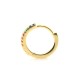 925 Silver 14ct Gold Plated CZ Set Earrings
