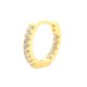 925 Silver 14ct Gold Plated CZ Set Earrings