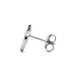 925 Silver Rhodium Plated CZ Set Heart Stud Earrings