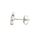 925 Silver Rhodium Plated Multi Col CZ Stud Earrings