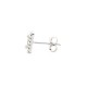 925 Silver Rhodium Plated CZ Set Stud Earrings