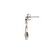 925 Silver Rhodium Plated CZ Set Drop Earrings