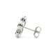925 Silver Rhodium Plated CZ Set Stud Earrings