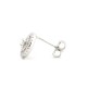 925 Silver Rhodium Plated CZ Set Stud Earrings