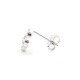 925 Silver Rhodium Plated CZ Set Stud Earrings