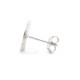 925 Silver Rhodium Plated CZ Set Stud Earrings