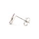 925 Silver Rhodium Plated CZ Set Stud Earrings
