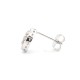 925 Silver Rhodium Plated CZ Set Stud Earrings