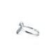 925 Silver Rhodium CZ Set Heart Ring