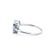 925 Silver Rhodium CZ Set Dress Ring