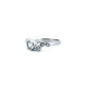925 Silver Rhodium CZ Set Dress Ring
