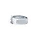 925 Silver Rhodium CZ Set Buckle Ring
