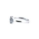925 Silver Rhodium CZ Set Infinity Ring