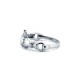 925 Silver Rhodium Claddagh Ring