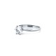 925 Silver Rhodium CZ Set Solitaire Ring