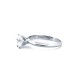 925 Silver Rhodium CZ Set Solitaire Ring
