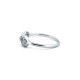 925 Silver Rhodium CZ Set Infiniti Ring