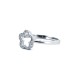925 Silver Rhodium CZ Set Dress Ring