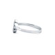 925 Silver Rhodium CZ Set Dress Ring