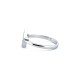 925 Silver Rhodium CZ Set Dress Ring