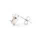 925 Silver Rhodium Plated CZ Set Stud Earrings