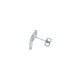 925 Silver Rhodium Plated Multo Col CZ Set Kisses Stud Earrings