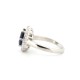 925 Silver Rhodium CZ Set Dress Ring