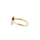 9ct Yellow 0.04ct Natural Diamond Horseshoe Ring