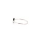 9ct White 0.11ct Natural Diamond Ring