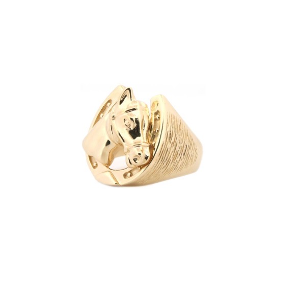 9ct Yellow Gold Horse Shoe Ring