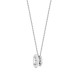 Lab 18ct White 0.25ct Threaded Rub over set Diamond Pendant - Chain is not included