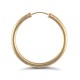 9ct yellow gold plain polished Hoop Earrings