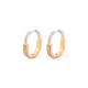 9ct Yellow & White Gold 0.28ct Diamond Earrings