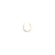 9ct Yellow Gold 0.05ct Diamond Horseshoe Earrings