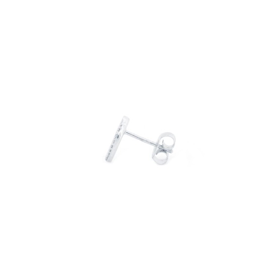 9ct White Gold 0.06ct Diamond Heart Earrings