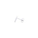 9ct White Gold 0.06ct Diamond Heart Earrings