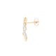 9ct Yellow Gold 0.10ct Diamond Drop Earrings