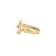 925 Silver Gold Plated Knot Ring