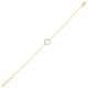 925 Silver 14ct Gold Plated Plated CZ Set Clover Bracelet